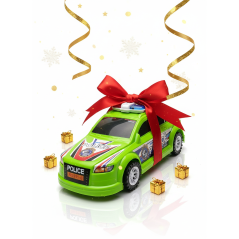 Voiture de police - verte - Aventure pour enfant