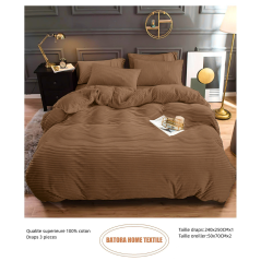 Drap Velours 3 pièces marron foncé N°13