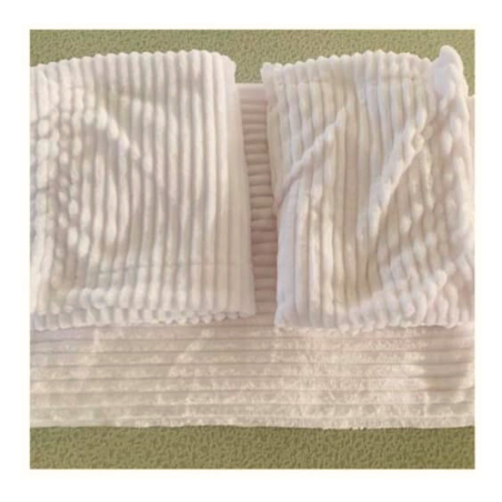 Drap Velours 3 pièces blanc de lait N°12