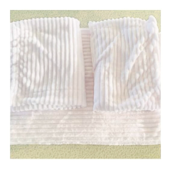 Drap Velours 3 pièces blanc N°7