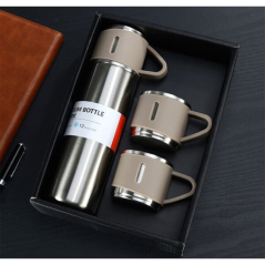 Thermos Coffret 4piéces Marron clair