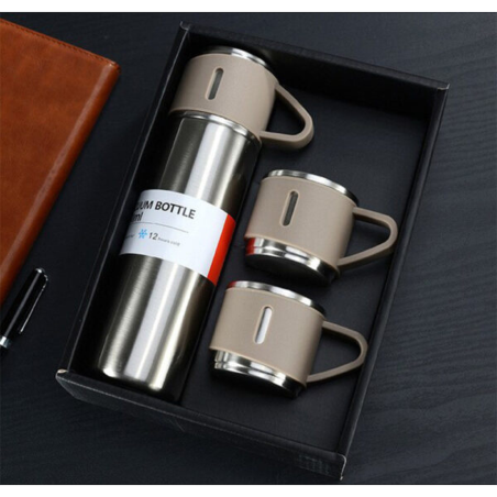 Thermos Coffret 4piéces Marron clair