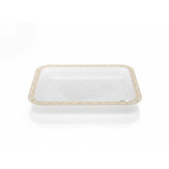 Garde Pain Mélamine Or & Transparent