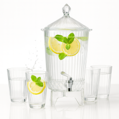 Carafe avec Robinet et 4 verres Réception 