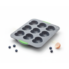 Moule à petits cakes gris Silicone