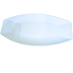 Plat en Mélamine incassable blanc  56cm x 24,5cm