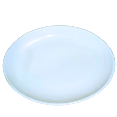 Plat en mélamine incassable ovale blanc 47,5cm x 35cm