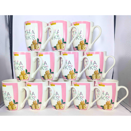 Ensemble 12 tasses en porcelaine Maya 1