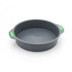 Moule à cake rond gris Silicone 