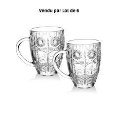 Ensemble de 6 verre Glass Mug 260ml