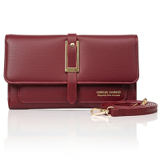 Pochette Rosalie Rouge Bordeau