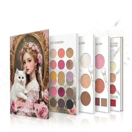 Album Fard à paupière + Poudre + Highlight + Blush 43 couleur IRIDESCENT