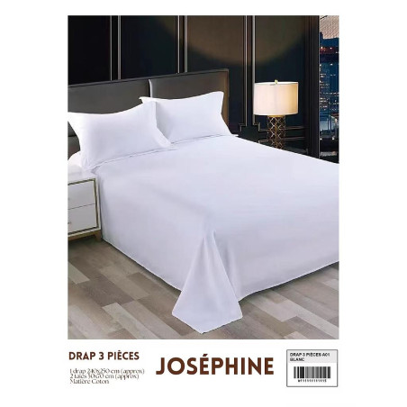 DRAP 3 PIÈCES JOSÉPHINE A01 BLANC