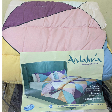 Couette + 1 drap + 2 taies d'oreillers ANDALUCIA 21