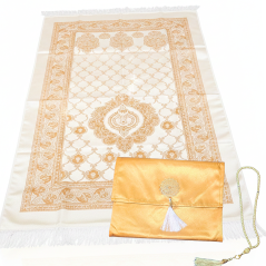 Ensemble de prière Khadija marron clair