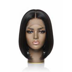 Perruque cheveux naturels raides longueur 10