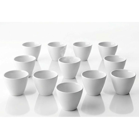 Ensemble 12 tasses porcelaine Anna