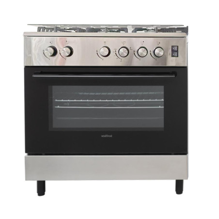 CUISINIERE TECHNOLUX 5 FEUX 80X60  A GAZ INOX TEC80
