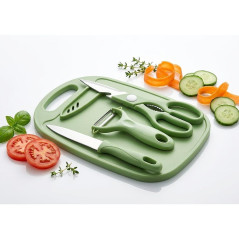Ensemble couteau, ciseaux, épluche légume 