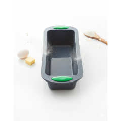 Moule à cake grand rectangle gris Silicone