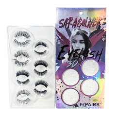 Coffret glamour Sara & Oliver - 7 paires de cils 3D