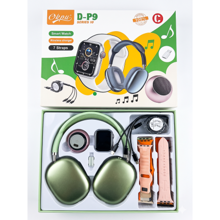 Montre Connectée Série 9 + Casque Bluetooth