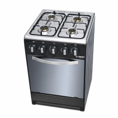 CUISINIERE SMART TECHNOLOGY 4 FEUX 50X50 A GAZ GRIS STC5050B - SL