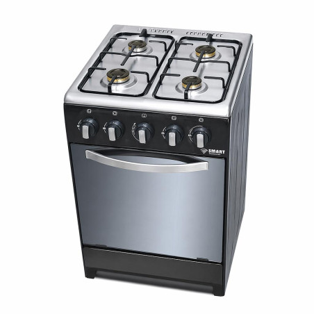 CUISINIERE SMART TECHNOLOGY 4 FEUX 50X50 A GAZ GRIS STC5050B - SL