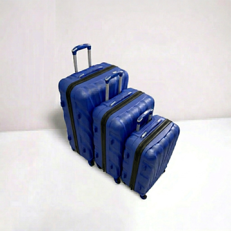 Lot de 3 Valises Bleu 23kg 20kg 12kg