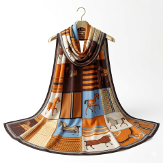 Foulard en soie 1m87 x 90 N°1