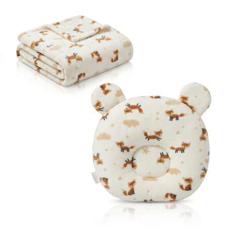 Couverture et oreiller Bébé 100% coton N°4
