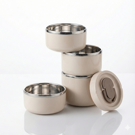 Ensemble 4 bols lunch box